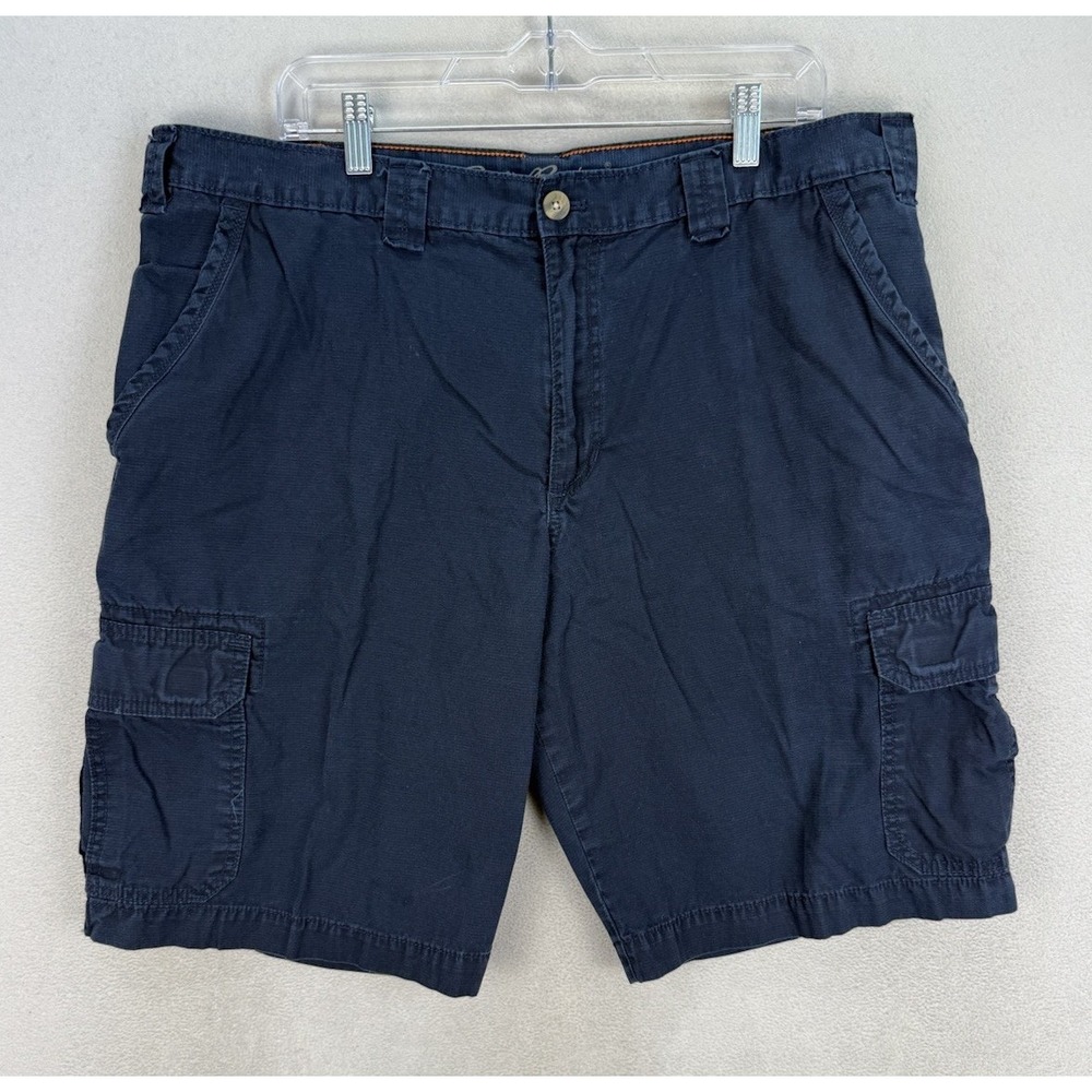 Eddie Bauer Men's Sz 40 Faded‎ Blue 11" Inseam Cargo Hiking Outdoor Shorts